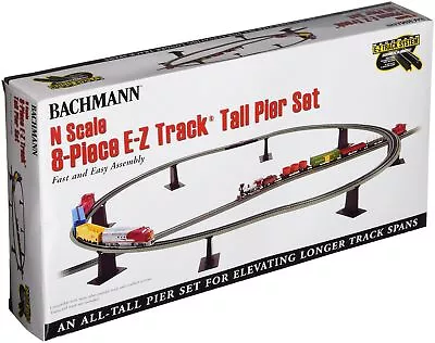 Bachmann Trains - Snap-Fit E-Z TRACK 8 PC. E-Z TRACK TALL PIER SET - (US IMPORT) • £23.93