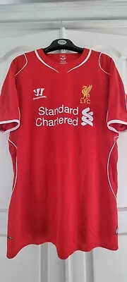 Liverpool 2014-15 LALLANA 20 Home Football Shirt Warrior • £15