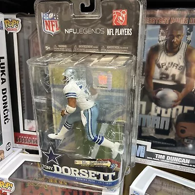 2010 Tony Dorsett McFarlane 6” Action Figure NFL Legends Dallas Cowboys =SEALED • $54.99