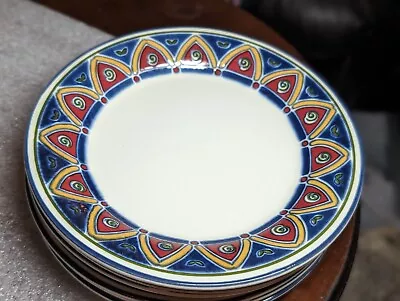 Replacement Pier 1 England Angleterre 8  Salad Plate Geometric Mosaic • $15