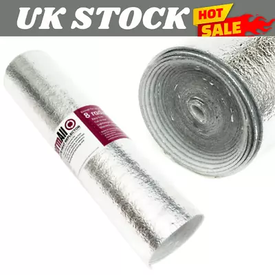 Radiator Heat Reflector Back Insulation Foil Save Energy DIY 5m X 50cm UK STOCK • £10.39