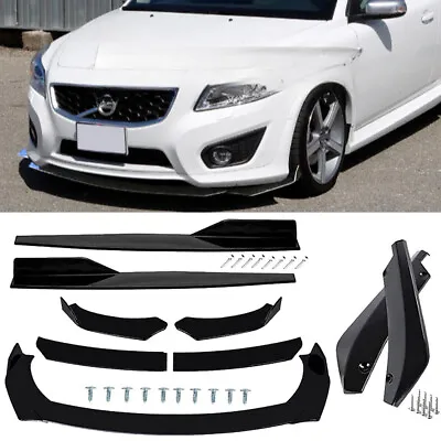 For Volvo C30 C40 C70 S40 S60 S90 Front BumperLip Spoiler Splitte + Side Skirt • $56.99