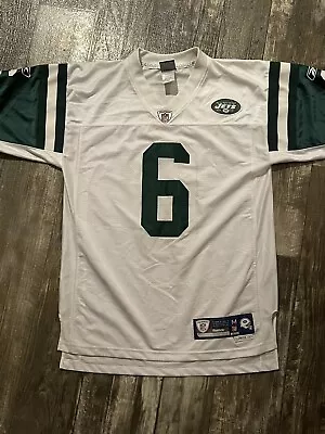 #6 Mark Sanchez Reebok New York Jets Jersey Size Medium Length Plus 2 • $39.99