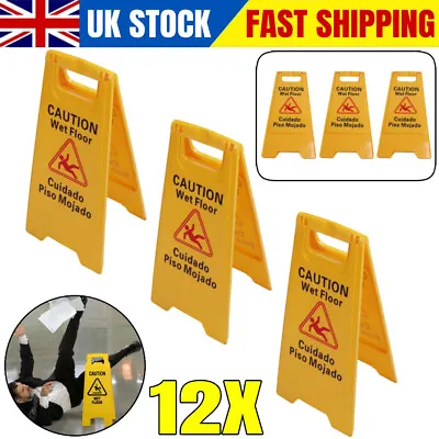 Trip Hazard Floor Sign Free Standing Also Wet Paint Snow/Ice Men At Work Yellow • £34.49