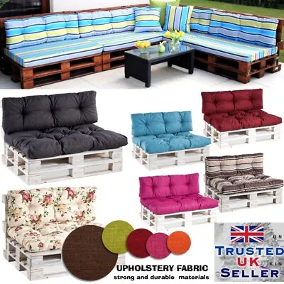 Luxury Pallet Cushions Euro Palette Cushion Outdoor Garden Sofa Seat Pad Strong • £9.99