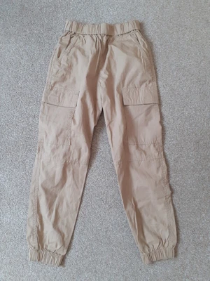 £3.99 • Buy Girls H&M Beige Tan Camel Pull On Joggers  Chinos Trousers 8-9 Yrs Cotton Summer