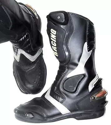 VEGA Racing Sport II Size 9 Black BMX Motorcycle Riding Boots • $29.99