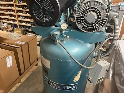 Powerex Air Compressor 7.5HP 80-Gallon Tank V 3Ph 60Hz Used • $799