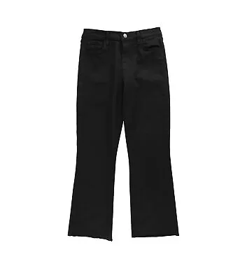 J Brand Womens Frayed Hem Wide Leg Jeans Black 26 • $92.32