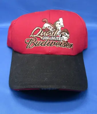Vintage Quail Unlimited Budweiser Ball Cap Adjustable Hat Official Product • $21.99