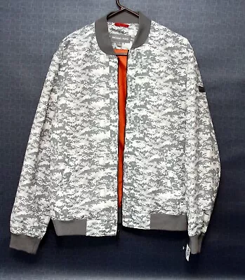 Michael Kors Men's Jacket Large White And Gray Camo • $45