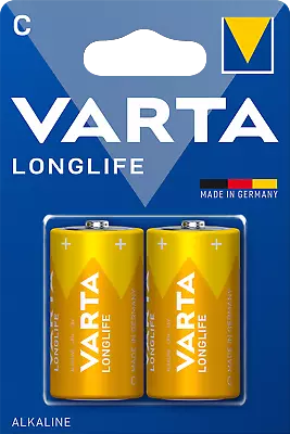 4x Longlife C LR14 Baby 15V Alkaline Battery (2x2er Blister Pack) MN1400 4114 • $5.09