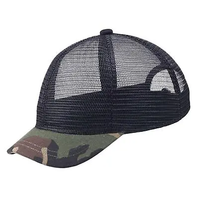 Mesh Baseball Hat With Hole Sun Protection Unisex Hats Trucker Hat For • £6.11