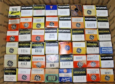$48 • Buy 48 Pieces Vintage Vacuum Tubes Lot New Old Stock