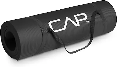 High Density Exercise Mat With Strap Multiple Option CAP Yoga Mat Meditation Mat • $24.99