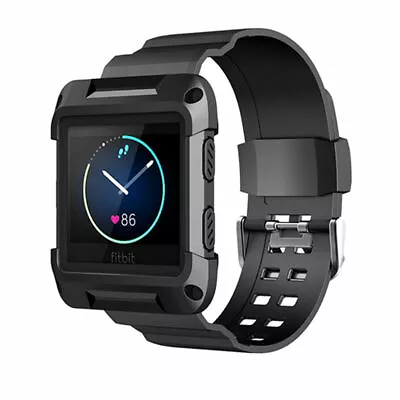 For Fitbit Blaze Soft Silicon Wrist Watch Band Replacement Strap Build-in Frame • $17.02