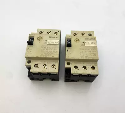 2PC Lot Siemens 3VU1300-1TJ00 Manual Motor Starter 2.4-4A 3P 600V 3PH Protector • $40