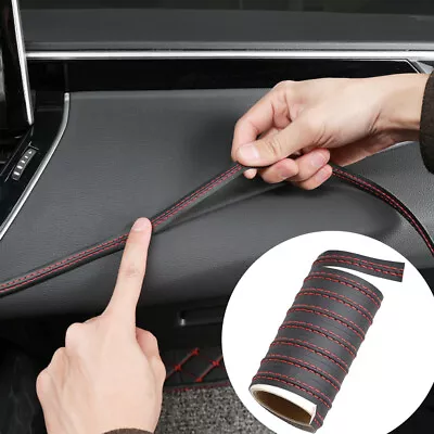 2M Car Parts Dashboard Door Strip Decor Molding Trim Car Accessories Black&Red • $7.35