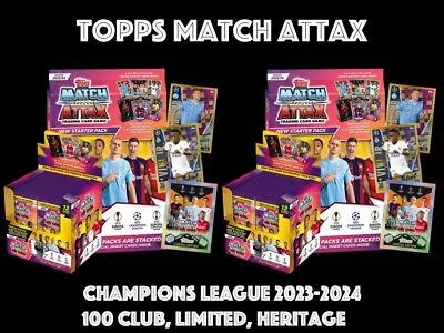 Topps Match Attax 2023/24 2024 100 Club Limited Edition Heritage Black Edge • £2.95