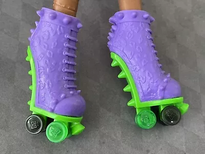 Mattel Monster High Clawdeen Wolf Roller Maze Doll Skates Purple Boots Shoes • $7.48