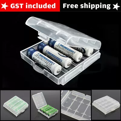 2/8/12PCS X Clear Plastic AA AAA Battery Box Storage Case Cover Batteries Holder • $5.26