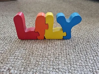 Wooden Jigsaw Name  Lily  • £3
