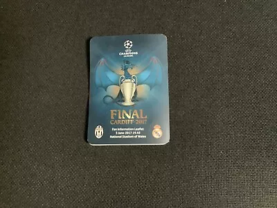 Fans Informations Both Juventus - Real Madrid Final 2017 Uefa Champions League • £4.79