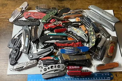 Lot Of TSA Folding Pocket Multi Tools 10+ LBS Variety Mix Knives Assorted TSA • $70