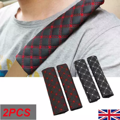 £4.69 • Buy 2x Car Seat Belt Cover Pads Safety Shoulder Cushion Covers Strap Pad Adults Kids