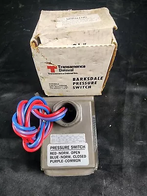 Barksdale #cd1h-a3 Pressure Or Vacuum Actuated Switch (.03-3 Psi) 10 Psi • $29.95