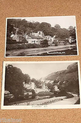 Vintage Postcard: 2 Cards Of Millers Dale Millers Dale Village Peak District. • £12.50