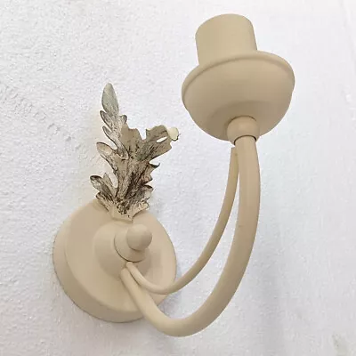 Litecraft Wall Light Floral Style Candle 1 Arm Indoor Fitting - Ivory Clearance  • £17.99