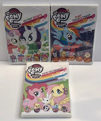 3 MY LITTLE PONY FRIENDSHIP IS MAGIC DVDS Spring Friendship Holiday Hearts Trick • $14.99