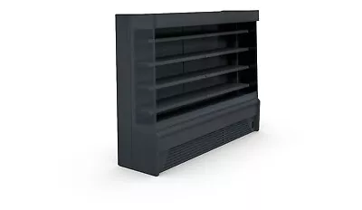 Multideck Wall Chiller Open Grab And Go Fridge Chilled Merchandiser 1.3m Black • £2950