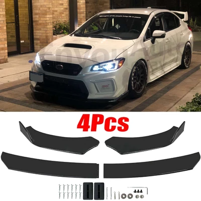 $44.61 • Buy  Front Bumper Lip Spoiler For 15-20 Subaru WRX STI V-Limited Style Gloss Black