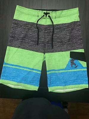 B Split Board Shorts Adult XL Striped Banana Limited Edition Colorfull Men • $8.99