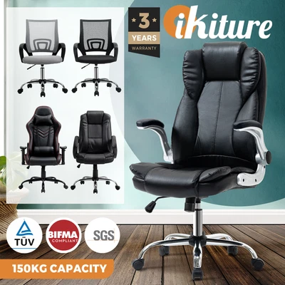 $72.90 • Buy Oikiture Office Chair Gaming Computer Executive Chairs Racing Seat Recliner