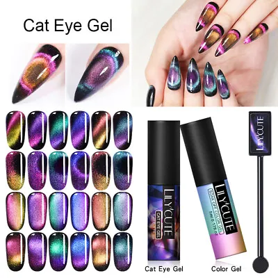 £2.75 • Buy LILYCUTE 9D Cat Eye Nail Gel Polish Magnet UV LED Soak Off Magnetic Gel Varnish