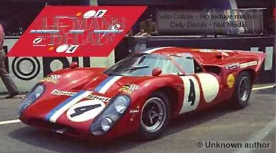 Decals Lola T70 MkIII Le Mans 1970 4 1:32 1:43 1:24 1:18 64 87 Mk3 Slot Decals • £9.52