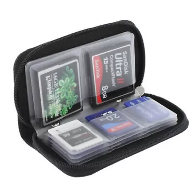 Memory Card Storage Bag Holder Wallet 22 Slots For CF/SD/Micro SD/SDHC/MS/DS • £4.24