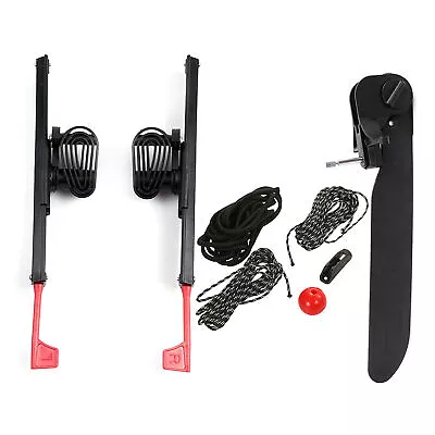 2Pcs Adjustable Locking Kayak Foot Braces Pedals With Tail Rudder Foot C7K1 • $131.90