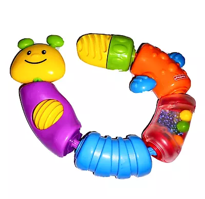 Fisher Price Snap-Lock Caterpillar Six Colorful Activity Beads Sensory Toy 2011 • $13.99