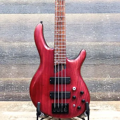 Cort B4 Element Artisan Series Open Pore Burgundy Red 4-String El. Bass W/Case • $499.99