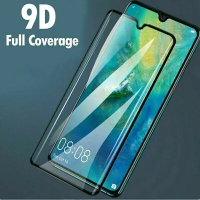 For Huawei P20 P30 P40 Lite Pro Full Cover Tempered Glass Screen Protector • £2.98