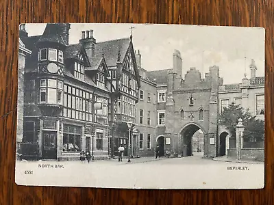 £3.95 • Buy NORTH BAR, BEVERLEY Antique C1905 Photograph Postcard