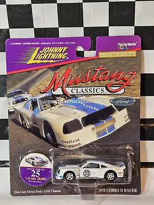 JOHNNY LIGHTNING MUSTANG CLASSICS '75 COBRA II RACER 1:64 #23 Race Car 1975 Car • $6.99