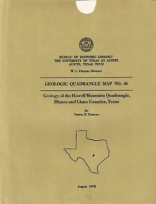 Geologic Map: Howell Mountain Quadrangle Texas • $12.89