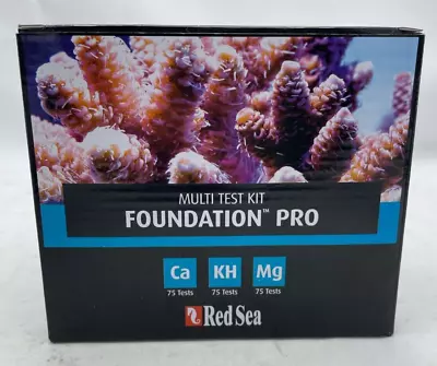 Red Sea Multi Test Kit Foundation Pro 75-Ca 75-KH 75-Mg Tests 01/2025^ NEW • $49.99