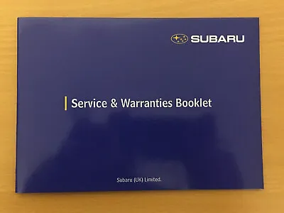 Subaru Service History Book Subaru !!! Subaru !!! Leagacy Turbo Wrx Sti P1 22b • $12.38