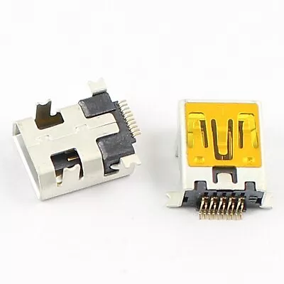 5Pcs Mini USB 10 Pin Female SMT PCB Socket Connector • $1.33